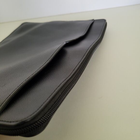 Kate Spade Laptop Sleeve Spencer Case Black Leather Padded Computer Pouch - Picture 7 of 11